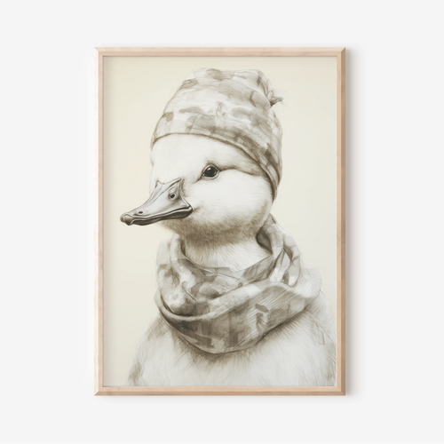 Vintage Cosy Duck | Art Print