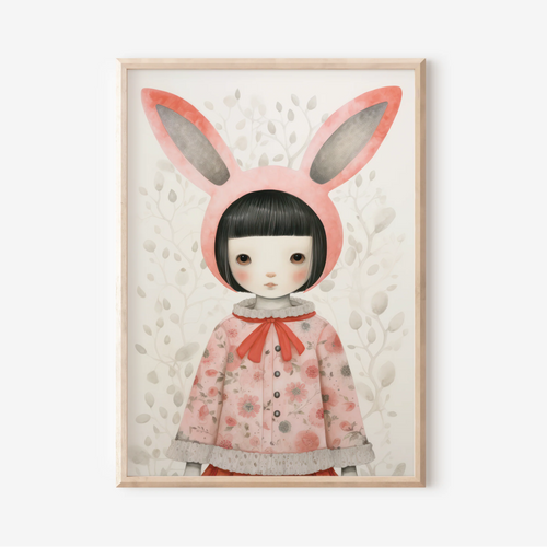 Vintage Bunny Girl | Art Print