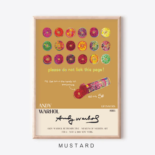 Lifesavers (Mustard) | Andy Warhol | Art Print