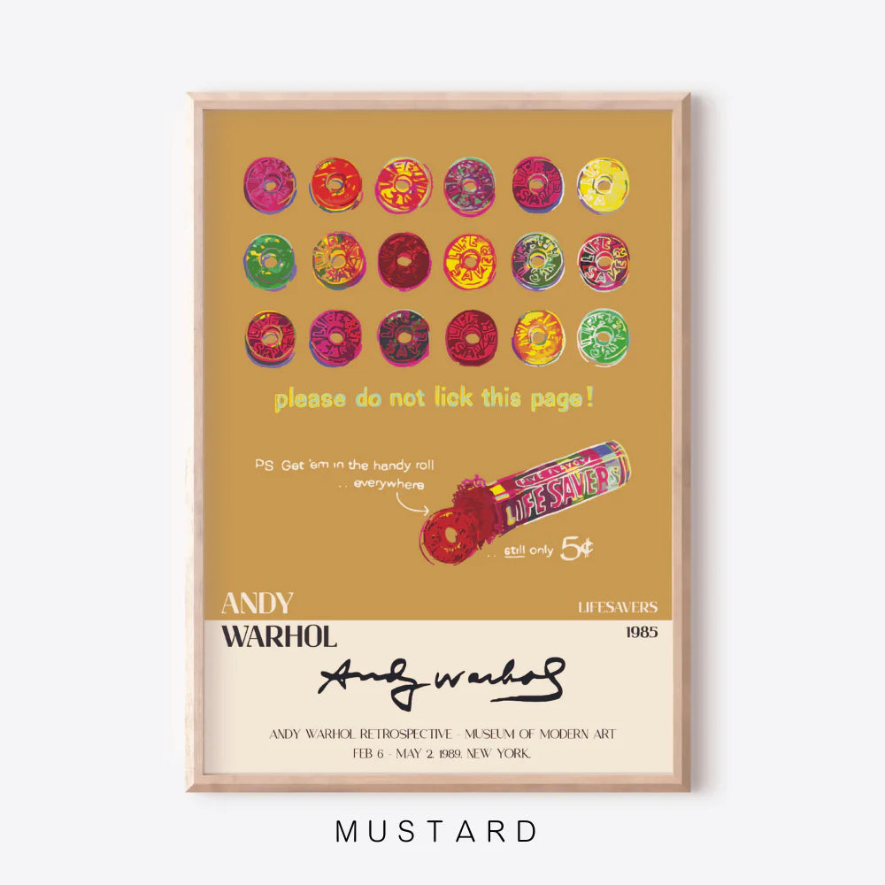 Lifesavers (Mustard) | Andy Warhol | Art Print